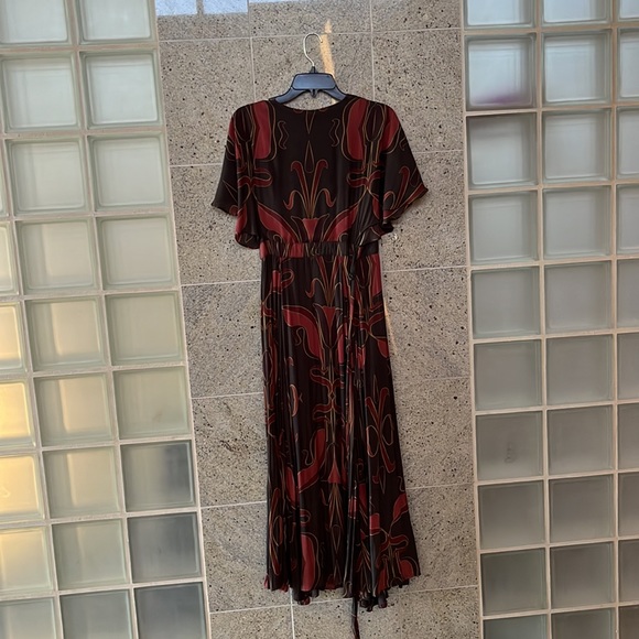 Free People Blue & Red Wrap Dress - Picture 4 of 4